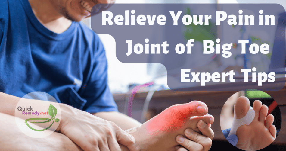 pain in joint of big toe