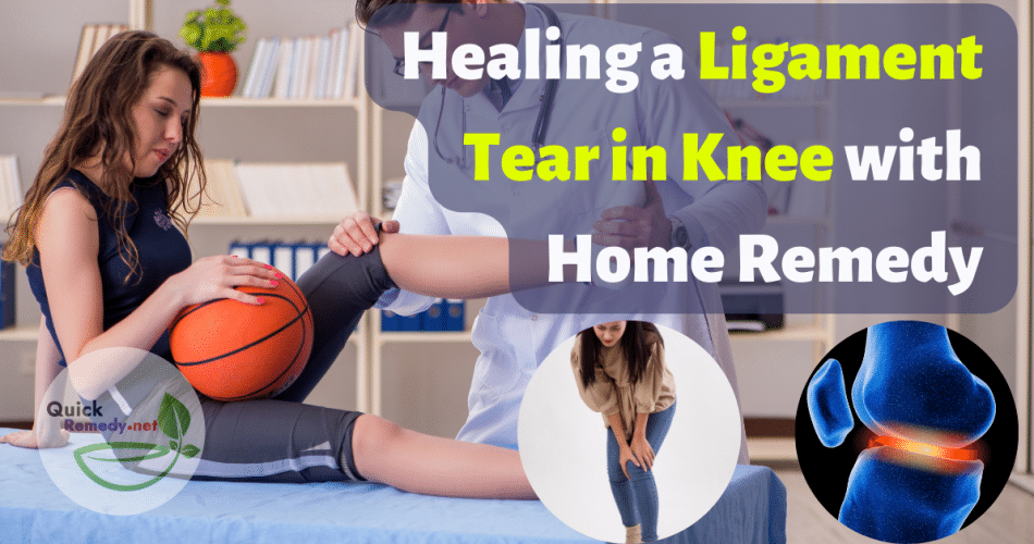 ligament tear in knee home remedy